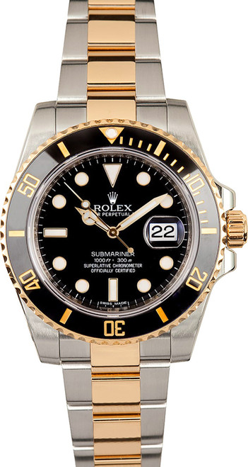 Rolex Pre-Owned Ceramic Submariner Black 116613LN