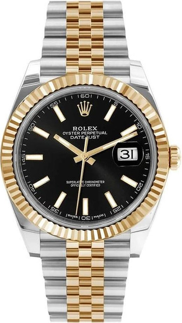 Rolex 41mm Datejust Yellow Gold 126333 Black