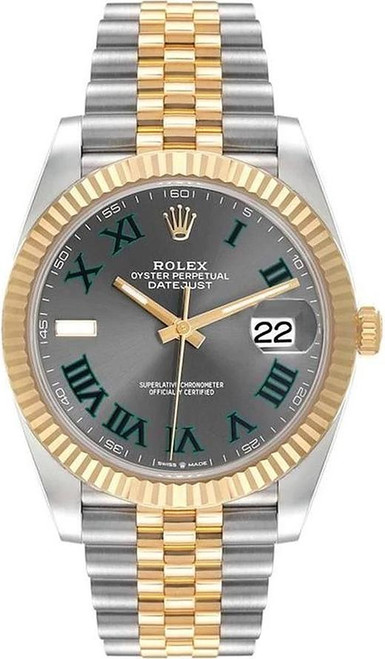 Rolex Pre-Owned 41mm Datejust Yellow Gold 126333 Wimbledon