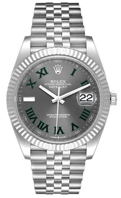Rolex 41mm Datejust Stainless Steel 126334 Wimbledon Rolex 41mm Datejust Stainless Steel 126334 Wimbledon