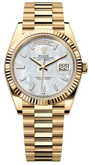 Rolex Men's Day Date President 40mm Yellow Gold Mother of Pearl 228238 Rolex Men's Day Date President 40mm Yellow Gold Mother of Pearl 228238