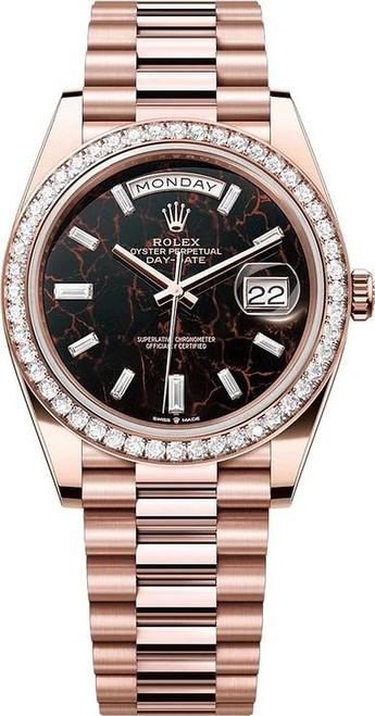 Rolex Rose Gold President Day Date 40 228345RBR Eisenkiesel