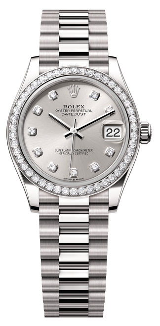 Rolex Lady President 31mm 278289 Silver Diamond