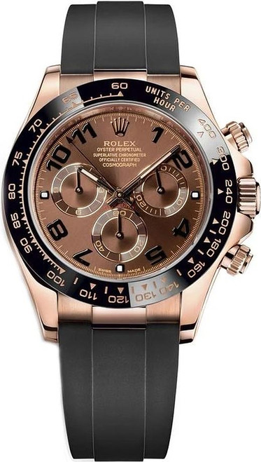 Rolex Everose Gold Daytona 126515LN Sundust on Rubber Strap