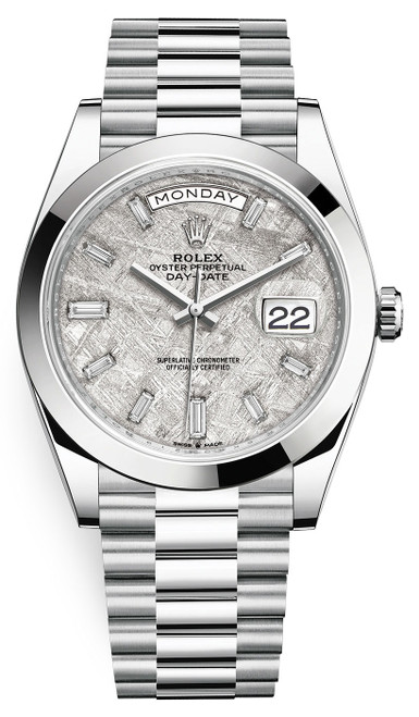 Rolex Platinum President Day Date 40 228206 Meteorite