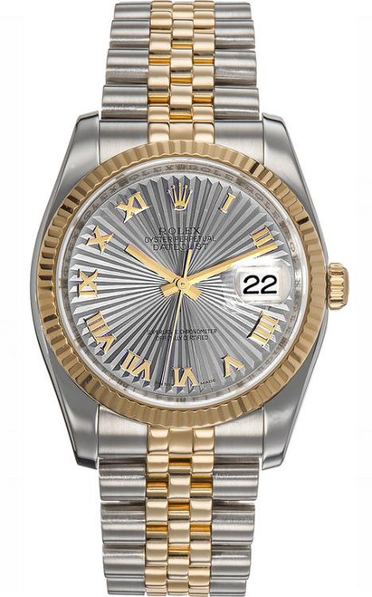 Rolex Datejust 116233 New Style Two-Tone Silver Roman Dial