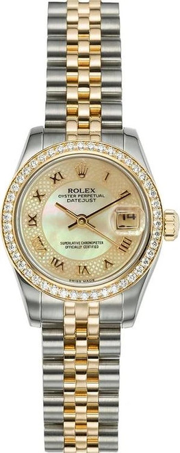 Rolex Lady Datejust 179383 MOP Ruby Dial Watch