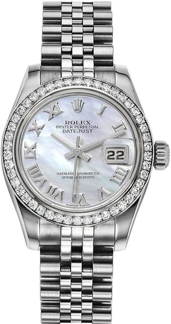 Rolex Lady Datejust MOP Diamond Dial Watch