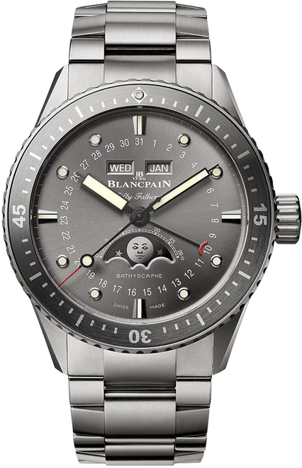 Blancpain Fifty Fathoms Bathyscaphe Quantième Complet Phases de Lune 5054-1210-98S