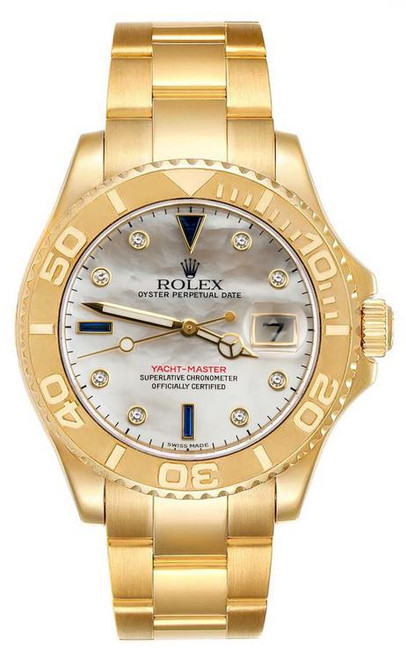 GOLD MASTER CLASS 金のマスタークラス Rolex Yacht-Master Gold 16628 Silver Dial - Luxury of Watches
