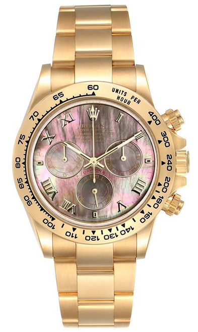 Rolex Yellow Gold Daytona Factory Tahitian Mother of Pearl 116528