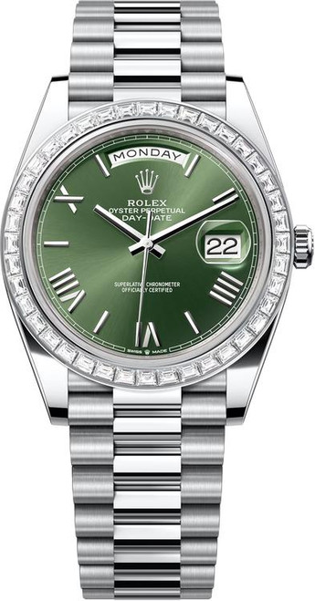 Rolex Platinum President Day Date 40 228396GR Rolex Platinum President Day Date 40 228396GR