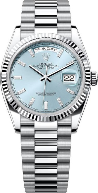 Rolex Platinum Day Date 36 128236LDF