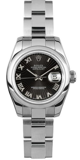 Rolex Lady-Datejust 26mm Pink Roman Dial Steel Watch 179160