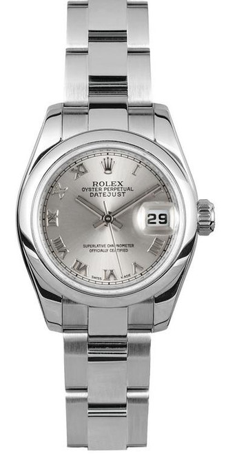 Rolex Women's New Style Steel Datejust Silver Roman Dial 179160 Rolex Women's New Style Steel Datejust Silver Roman Dial 179160