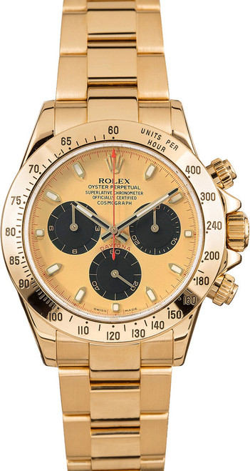 Rolex Pre-Owned Yellow Gold Daytona 116528 Factory Gold Paul Newman Dial