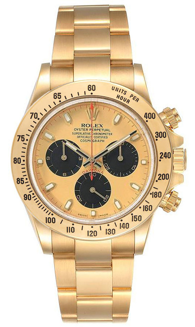 Rolex Pre-Owned Yellow Gold Daytona 116528 Factory Gold Paul Newman Dial