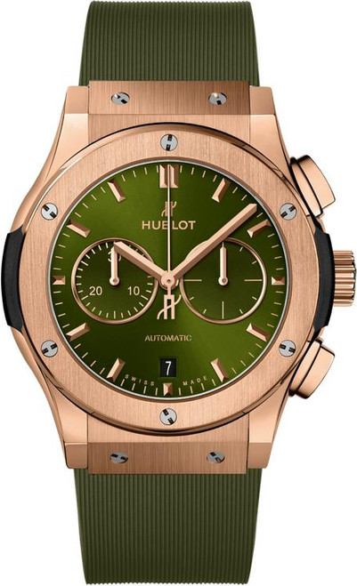 Hublot Classic Fusion Chronograph King Gold Green 541.OX.8980.RX Hublot Classic Fusion Chronograph King Gold Green 541.OX.8980.RX