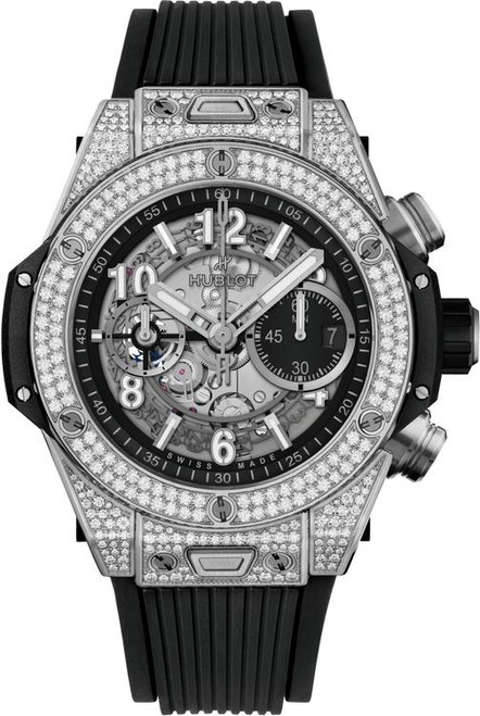 Hublot Big Bang Unico Titanium Pavé 421.NX.1170.RX.1704 Hublot Big Bang Unico Titanium Pavé 421.NX.1170.RX.1704
