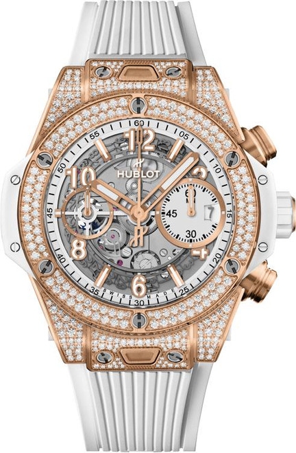 Hublot Big Bang Unico King Gold White Pavé 441.OE.2011.RW.1704