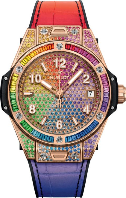 Hublot Big Bang One Click Rainbow King Gold 465.OX.9900.LR.0999 39mm Hublot Big Bang One Click Rainbow King Gold 465.OX.9900.LR.0999 39mm