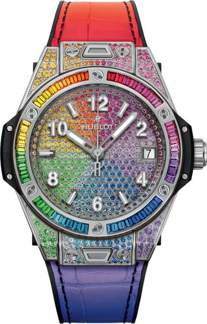 Hublot Big Bang One Click Steel Rainbow 465.SX.9900.LR.0999 39mm Hublot Big Bang One Click Steel Rainbow 465.SX.9900.LR.0999 39mm
