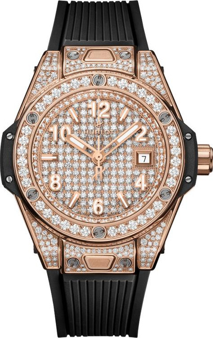 Hublot Big Bang One Click King Gold Full Pavé 485.OX.9000.RX.1604 Hublot Big Bang One Click King Gold Full Pavé 485.OX.9000.RX.1604