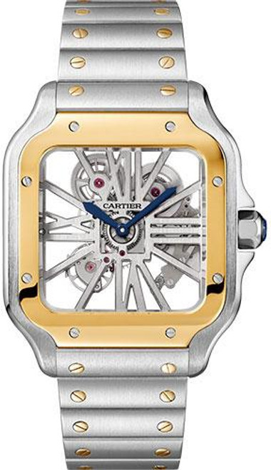 Cartier Santos Skeleton Large WHSA0019 Cartier Santos Skeleton Large WHSA0019