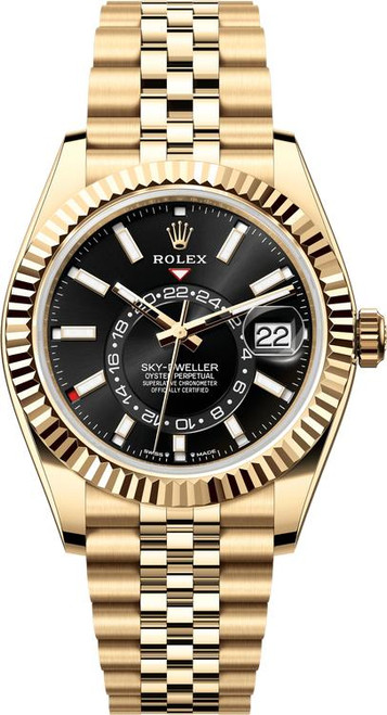 Rolex Yellow Gold Sky Dweller Jubilee 336938 Black