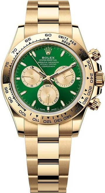 Rolex Yellow Gold Daytona 126508-0008 Green