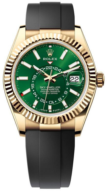 Rolex Yellow Gold Sky Dweller 336238 Green Rolex Yellow Gold Sky Dweller 336238 Green