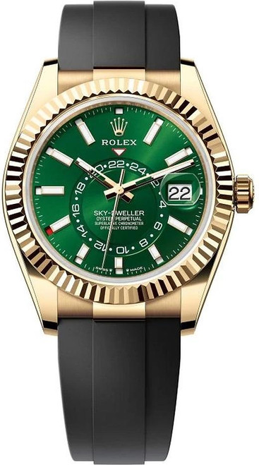 Rolex Yellow Gold Sky Dweller 336238 Green