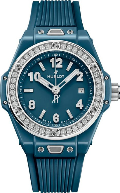 Hublot Big Bang One Click Petrol Blue Ceramic Diamonds 485.ES.5171.RX.1204 Hublot Big Bang One Click Petrol Blue Ceramic Diamonds 485.ES.5171.RX.1204