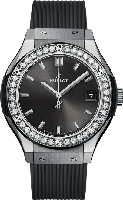 Hublot Classic Fusion Racing Grey Titanium Diamonds 581.NX.7071.RX.1104 Hublot Classic Fusion Racing Grey Titanium Diamonds 581.NX.7071.RX.1104