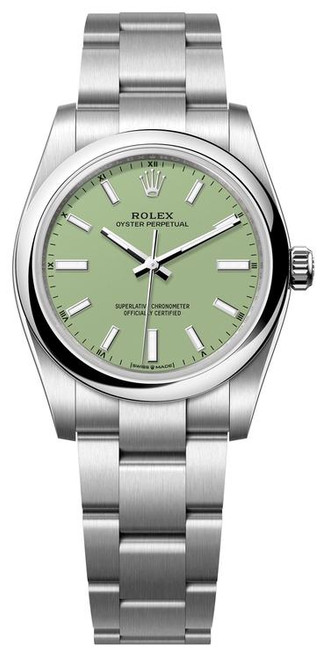 Rolex Oyster Perpetual 34mm 124200 Pistachio