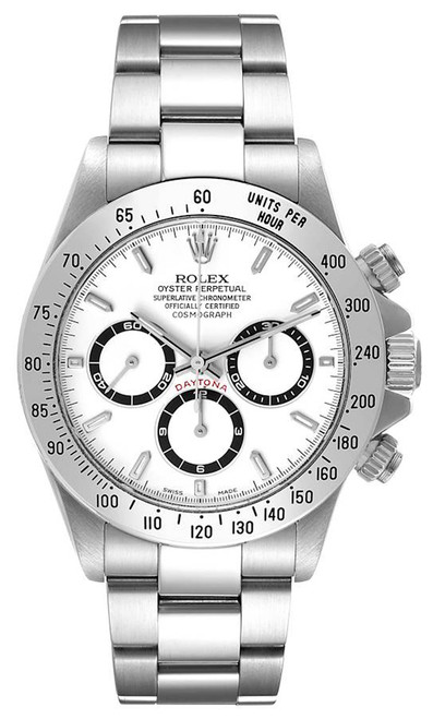 Rolex Zenith Steel Daytona 16520 White Complete Set