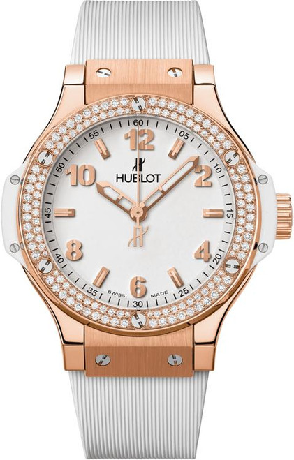 Hublot Big Bang 38 mm GOLD WHITE DIAMONDS 361.PE.2010.RW.1104