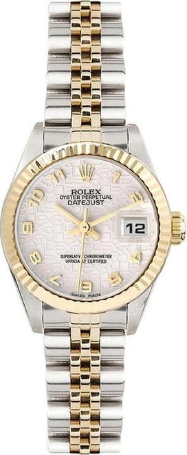 Rolex Women's Datejust Two Tone Anniversary Arabic Dial