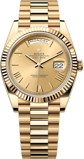 18K Gold 36mm Rolex President Day-Date 18038 Diamond Watch Green Dial 15.11  CT. - Walmart.com