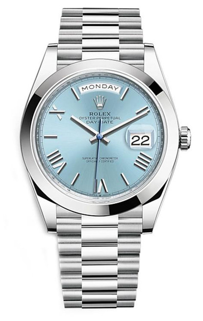 Rolex Platinum President Day Date 40 228206 BR Rolex Platinum President Day Date 40 228206 BR