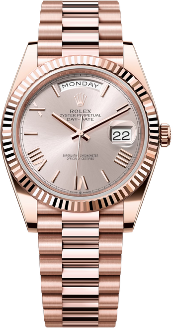 Rolex Everose Gold President Day Date 40 228235 SR