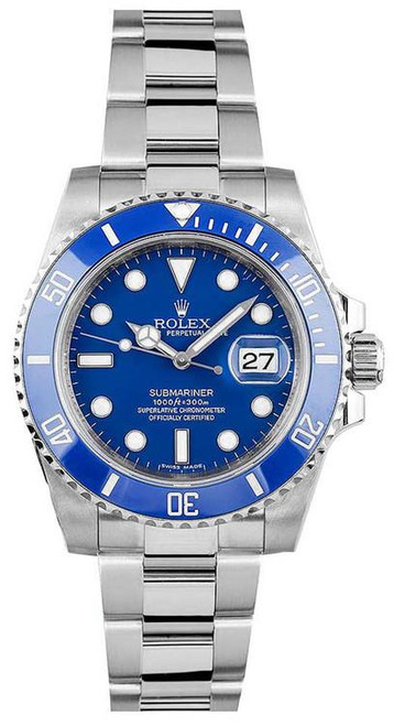 Rolex Stainless Steel Submariner Ceramic Factory Blue Dial 116610 Rolex Stainless Steel Submariner Ceramic Factory Blue Dial 116610