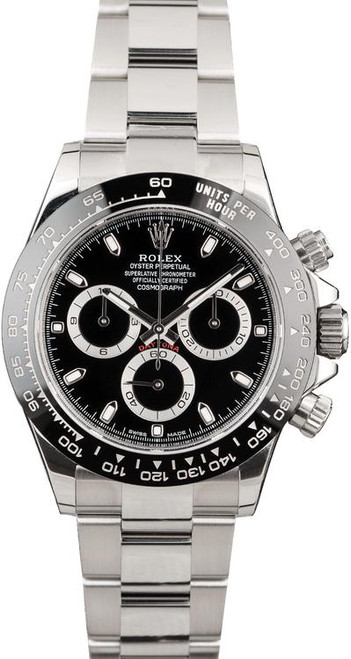 Rolex Pre Owned Ceramic Bezel Daytona 116500LN Black