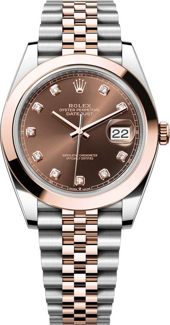 Rolex Datejust 41mm Everose Gold and Steel