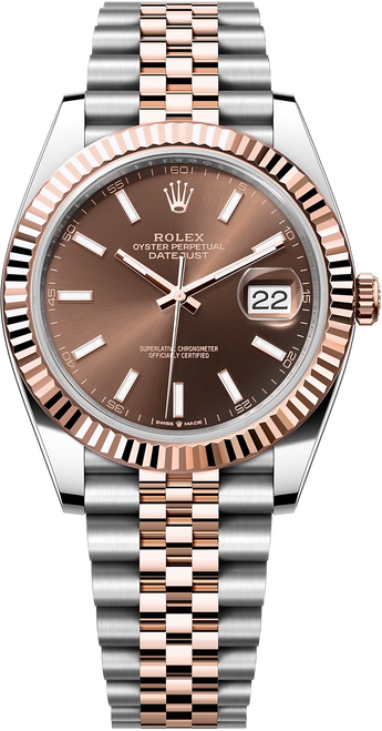 Rolex Datejust 41mm Everose Gold and Steel 126331 CIFJ