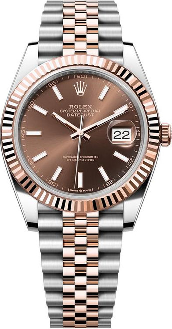 Rolex Datejust 41mm Everose Gold and Steel 126331 CIFJ
