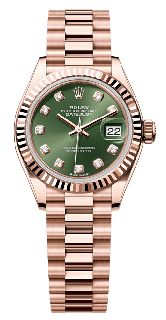 Rolex Lady President 28 279175 Green Olive