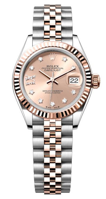 Rolex Lady Datejust 28mm Everose Fluted Two-Tone 279171