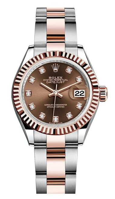 Rolex Lady Datejust 28mm Everose Fluted Two-Tone 279171CDFO Rolex Lady Datejust 28mm Everose Fluted Two-Tone 279171CDFO