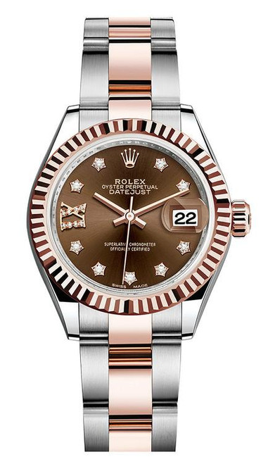 Rolex Lady Datejust 28mm Everose Fluted Two-Tone 279171CRDFO
